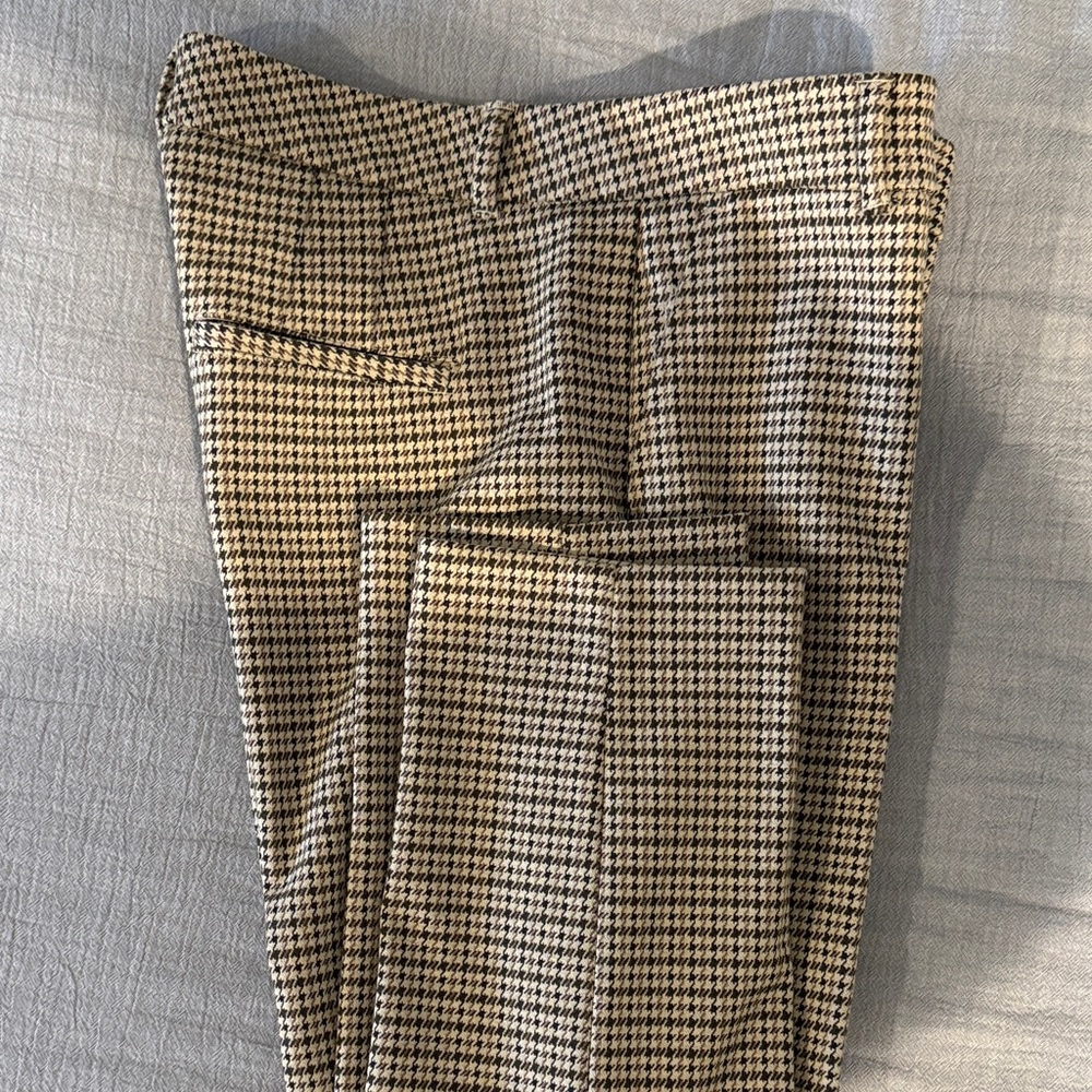 White House Black Market Houndstooth Ankle Pants - Black and White